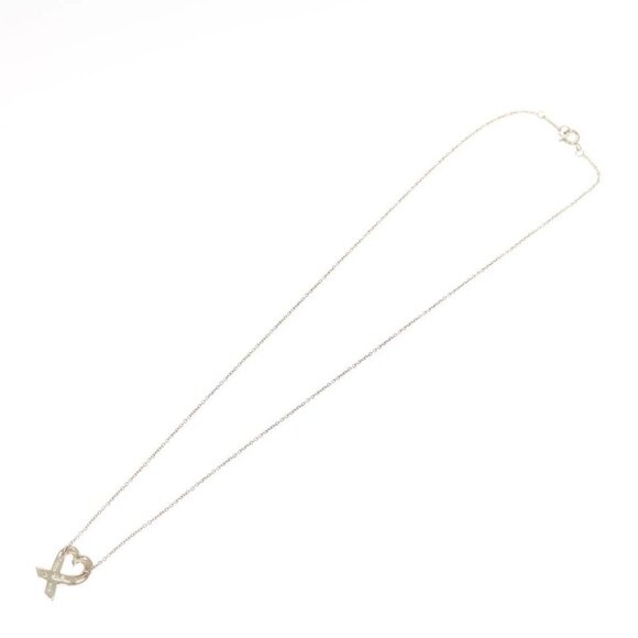 TIFFANY&Co. Loving Heart Necklace Ag925 Silver Auth am8077 - Picture 6 of 16